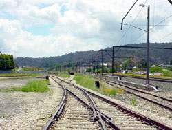 Track to old yard